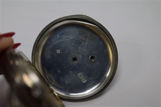 An Edwardian silver keywind chronometer pocket watch by JH Steward, London.